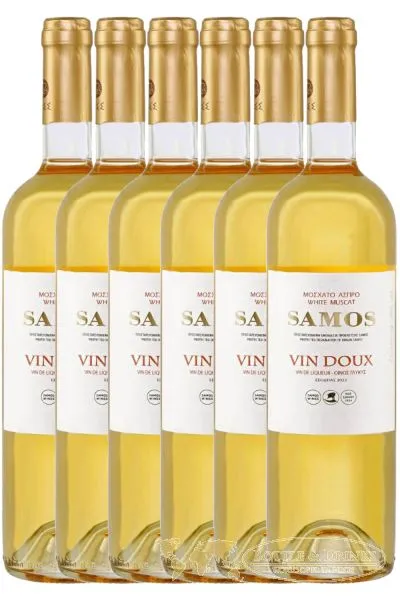Samos Vin Doux Muscat Griechischer Likörwein süß 6 x 0,75 Liter