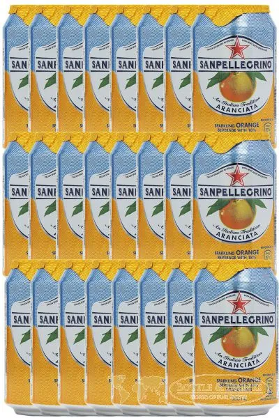 San Pellegrino - Aranciata Orange - Aperitif Italien - 24 x 0,33 ml Dose inklusive Pfand