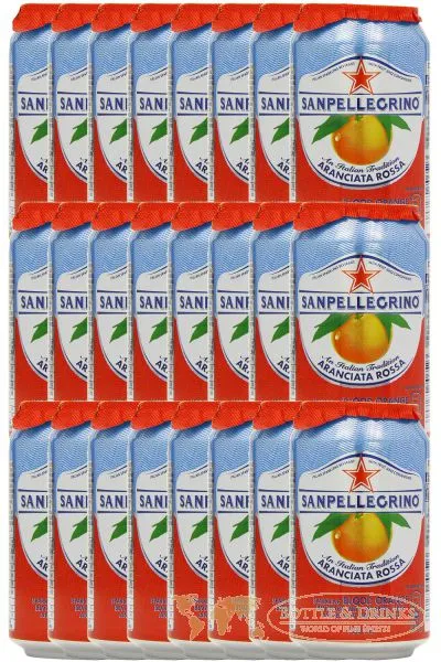 San Pellegrino - Aranciata ROSSA - Aperitif Italien - 24 x 0,33 ml Dose inklusive Pfand
