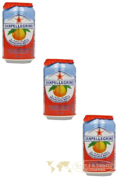 San Pellegrino - Aranciata ROSSA - Aperitif Italien 3 x 0,33 ml Dose inklusive Pfand