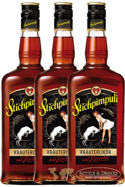 Stichpimpuli bockforcelorum Speziallikör 3 x 0,7 Liter