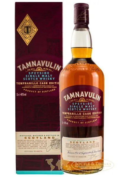 Tamnavulin Speyside Single Malt TEMPRANILLO Whisky 1,0 Liter