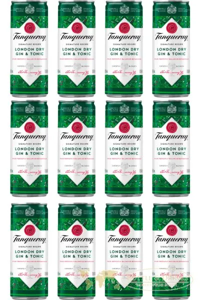 Tanqueray & Tonic in Dosen 12 x 0,25 Liter im Tray