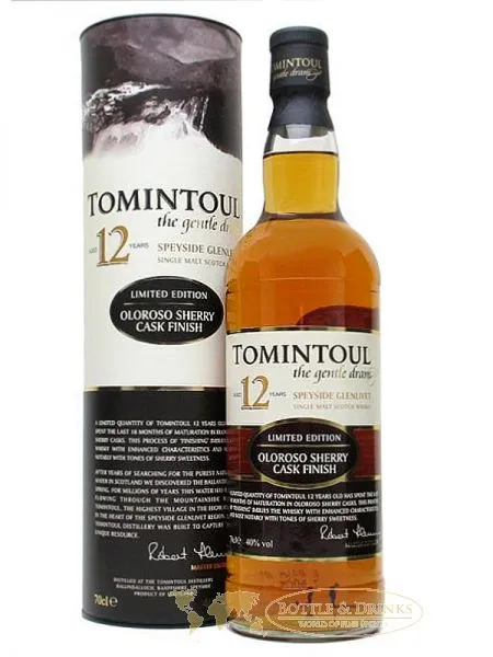 Tomintoul 12 Jahre OLOROSO Cask Finish 0,7 Liter