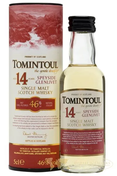 Tomintoul 14 Jahre Single Malt Whisky 0,05 Liter Miniatur