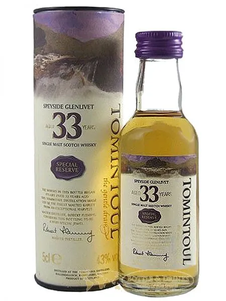 Tomintoul 33 Jahre Single Malt Whisky 5 cl