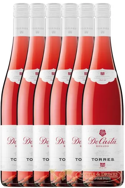Torres DE CASTA ROSE Wein 6 x 0,75 Liter