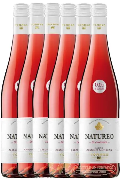 Torres Miguel Spanien NATUREO Alkoholfrei ROSE Wein 6 x 0,75 Liter