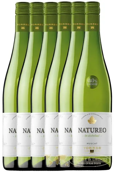 Torres Miguel Spanien NATUREO Alkoholfrei WEISS Wein 6 x 0,75 Liter