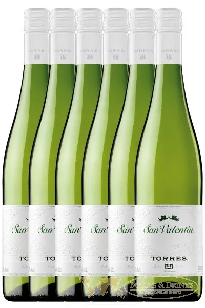 Torres Miguel Spanien SAN VALENTIN Weisswein 6 x 0,75 Liter - Biowein