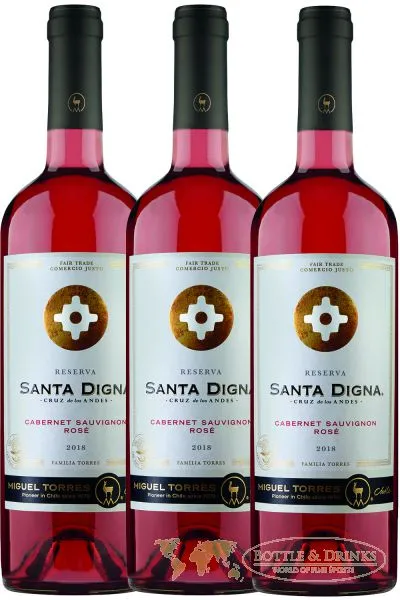 Torres SANTA DIGNA Rose Wein 3 x 0,75 Liter