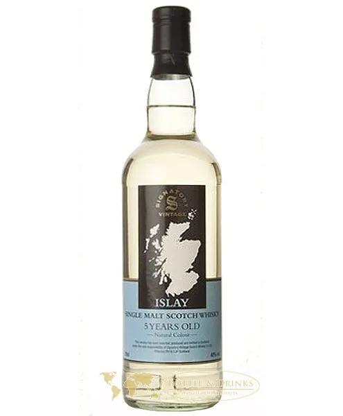 Vintage 5 Jahre Islay Malt 40 % ohne Lagavulin auf dem Label Signatory