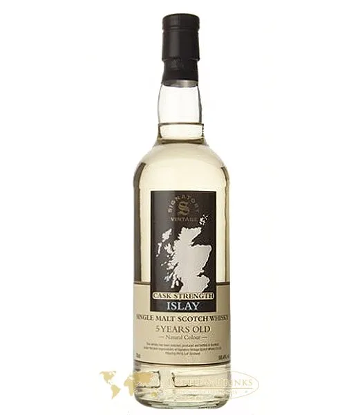 Vintage 5 Jahre Islay Malt Cask 58,4 % ohne Lagavulin auf Label Signatory