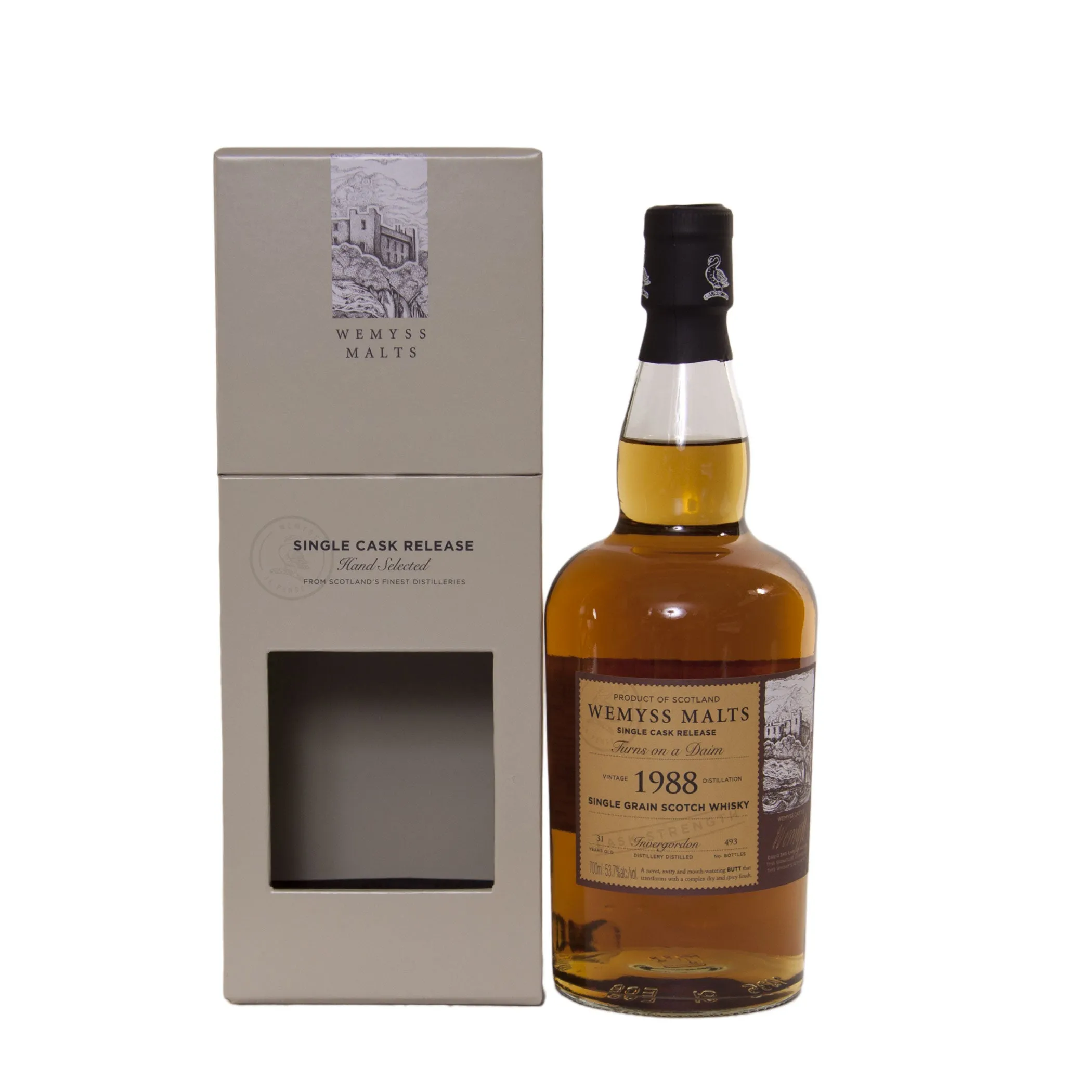 Invergordon Turns on a Daim 1988, 31 Jahre, 53,7% - Wemyss Malts