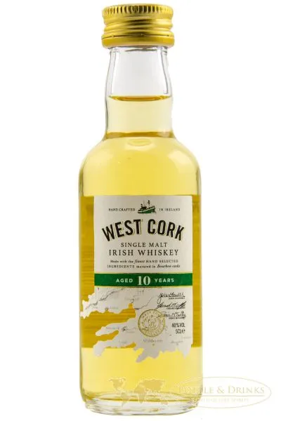 West Cork 10 Jahre Irish Whiskey Miniatur 0,05 Liter