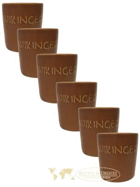 Wikinger Met großer Tonbecher 6er Set