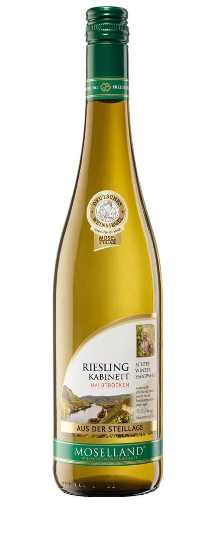 Winzergenossenschaft Moselland - Riesling Steillage Kabinett halbtrocken 2023