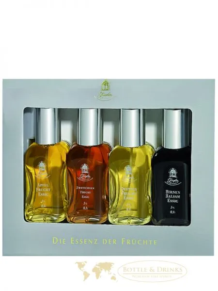 Ziegler Essig Apfel, Aprikose, Birne, Himbeer, Deutschland 4 x 0,1 Liter