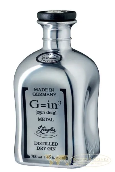 Ziegler G=in3 Gin Deutschland 0,7 Liter Metal