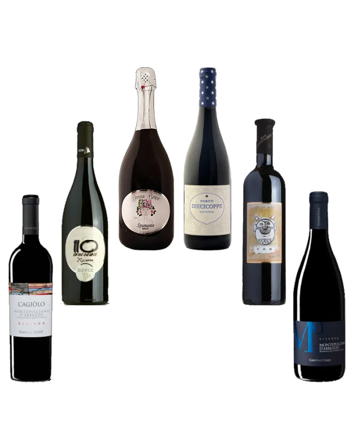 Abruzzo: Donna Bosco - Diecicoppe Rosso - Montepulciano d'Abruzzo Pan - Centodieci - Cargiolo - Mò Montepulciano d'Abruzzo