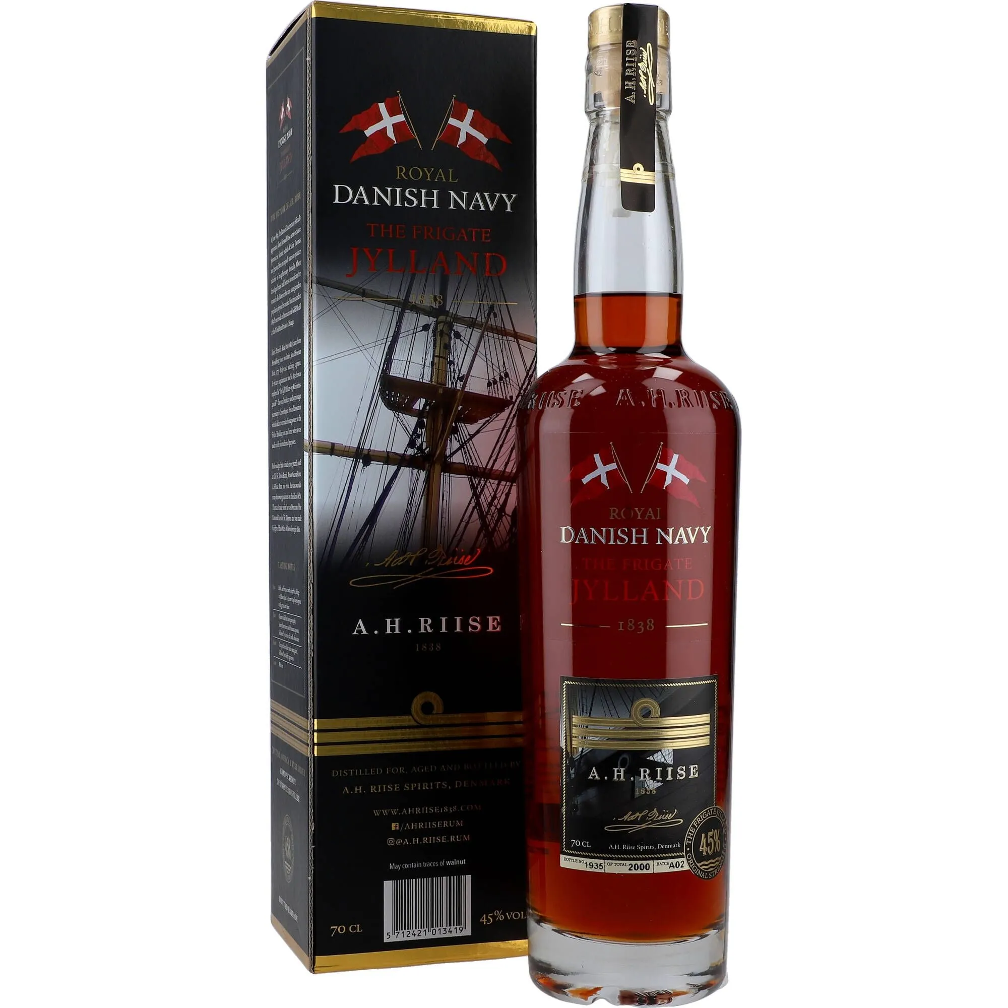 A. H. Riise Royal Danish Navy The Frigate Jylland 45 % 0,7L FL