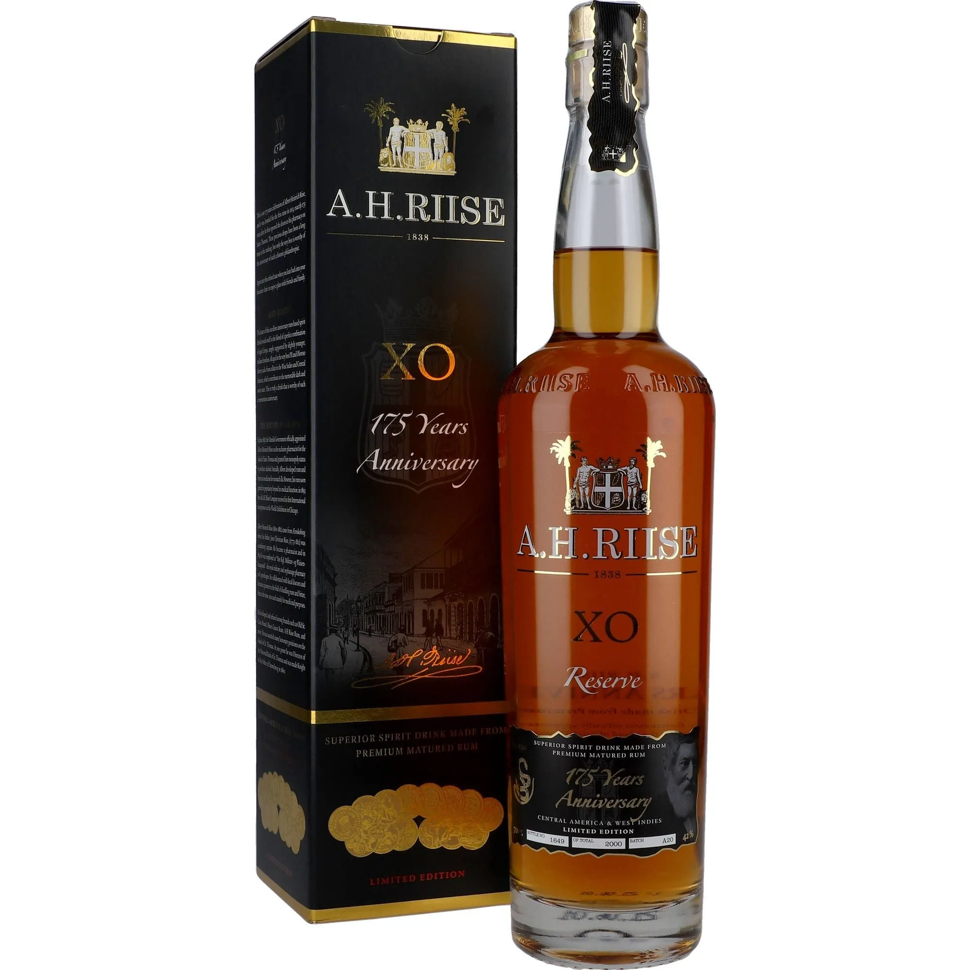 A.H.Riise XO Reserve Rum 175 Anniversary 42 % 0,7L FL