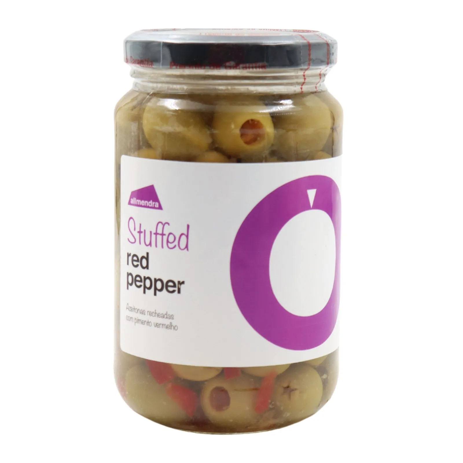 Almendra Grüne Oliven gefüllt mit rotem Pfeffer 180 g-180 g