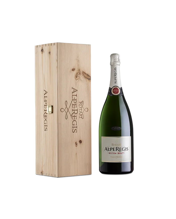 AlpeRegis Extrabrut Trento DOC 2015 Magnum 1.5L Confezione Legno - Rotari