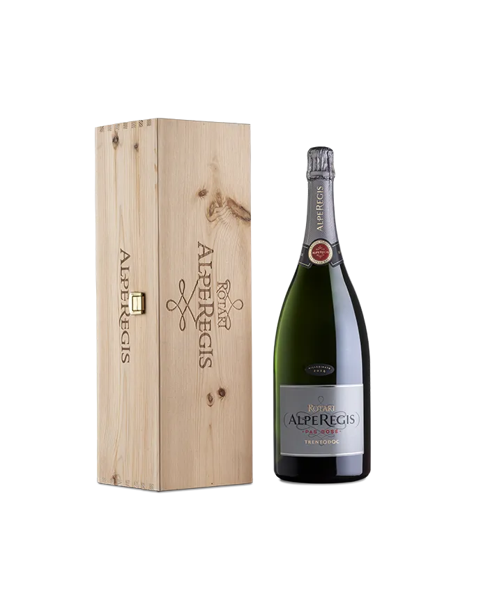 AlpeRegis Pas Dosé Trento DOC 2014 Magnum Confezione legno - Rotari