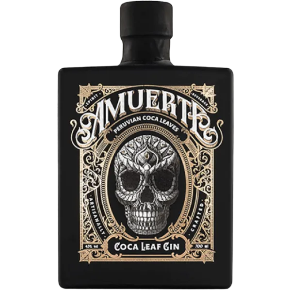 Amuerte Coca Leaf Gin Black 43% Vol, 0,7 LiterAmuerte