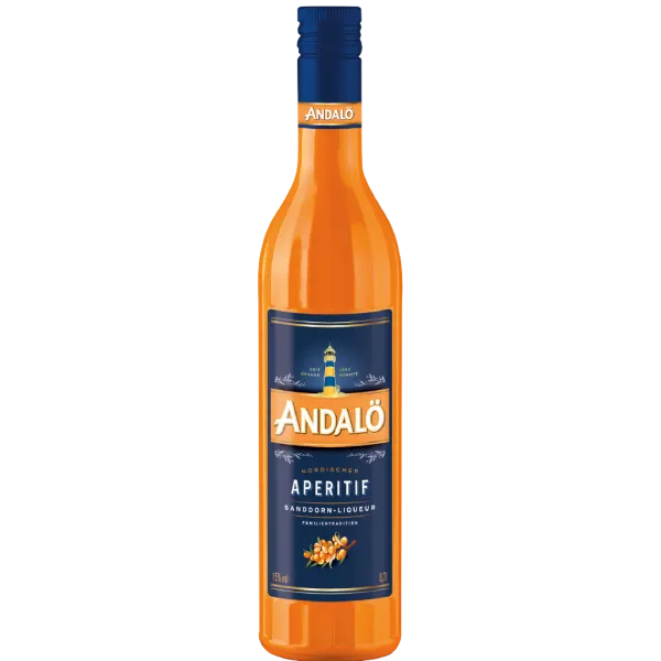 Andalö Original Sanddorn Likör 15,0% Vol., 0,7 LiterAndalö