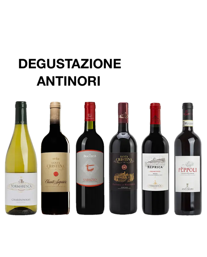 Antinori: Rosso Montepulciano La Braccesca - Tormaresca Chardonnay - Le maestrelle Santa Cristina - Neprica Primitivo - Peppoli