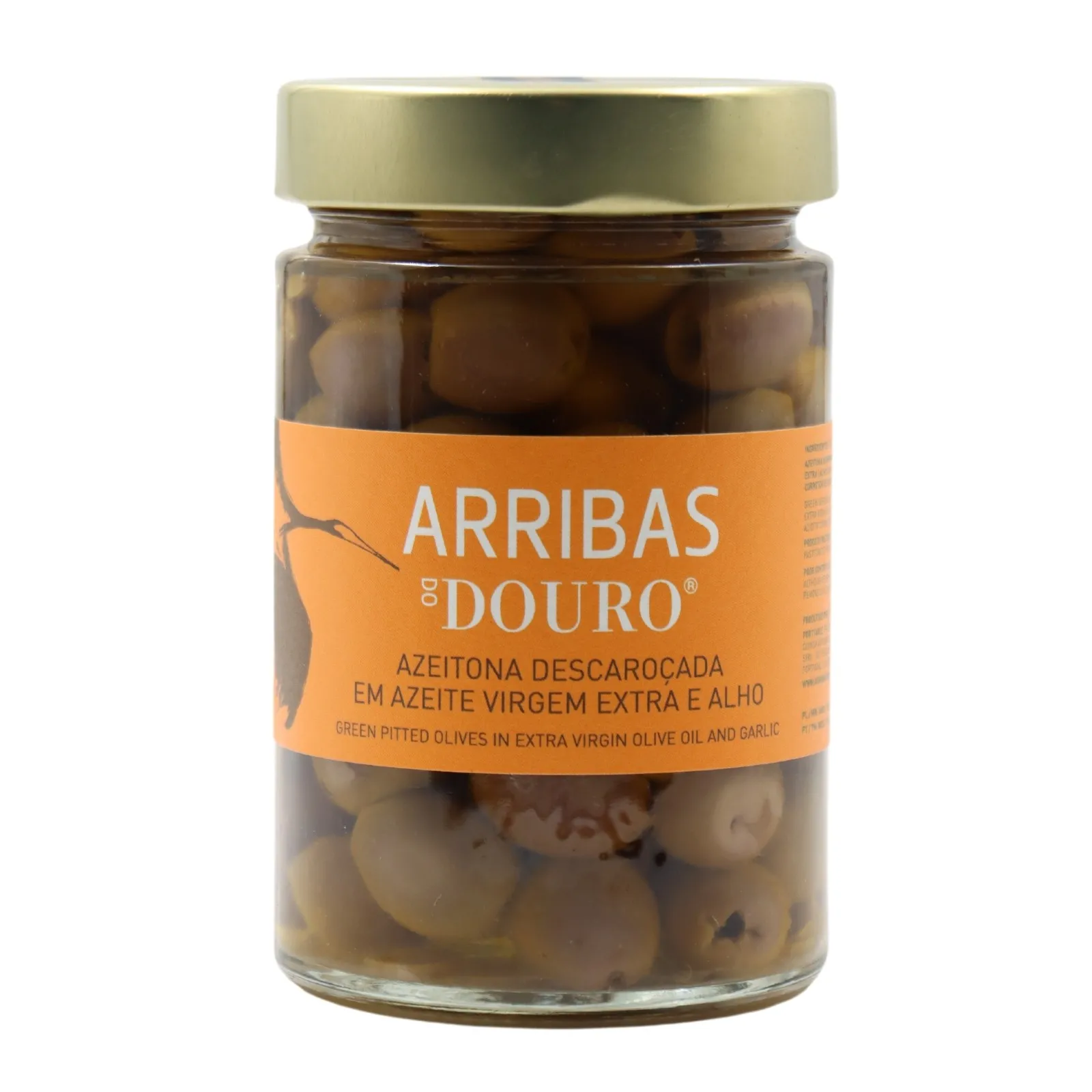 Arribas do Douro Entkernte grüne Oliven in kalt gepresstem Olivenöl und Knoblauch-300 g