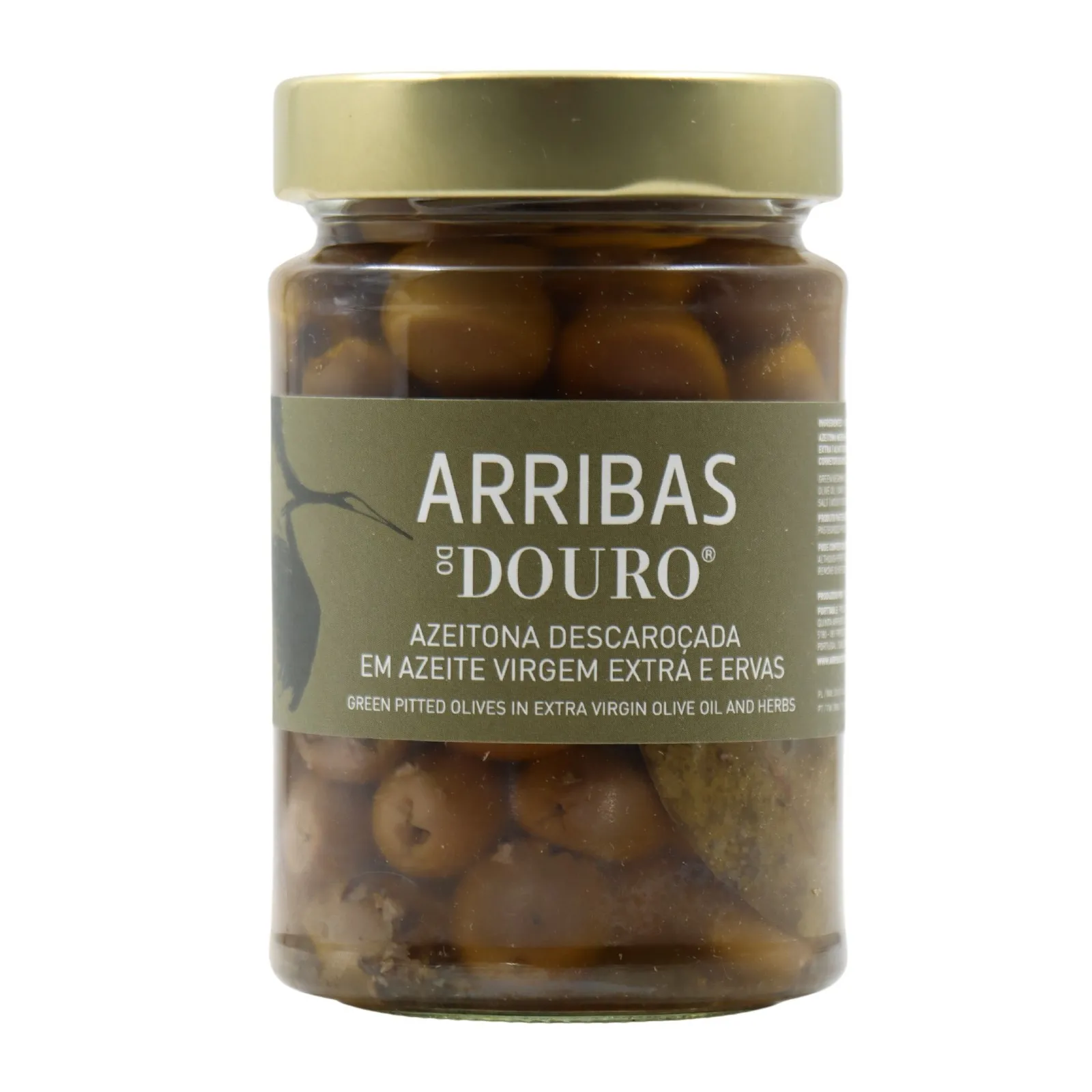 Arribas do Douro Entkernte grüne Oliven in kalt gepresstem Olivenöl und Piri Piri-300 g