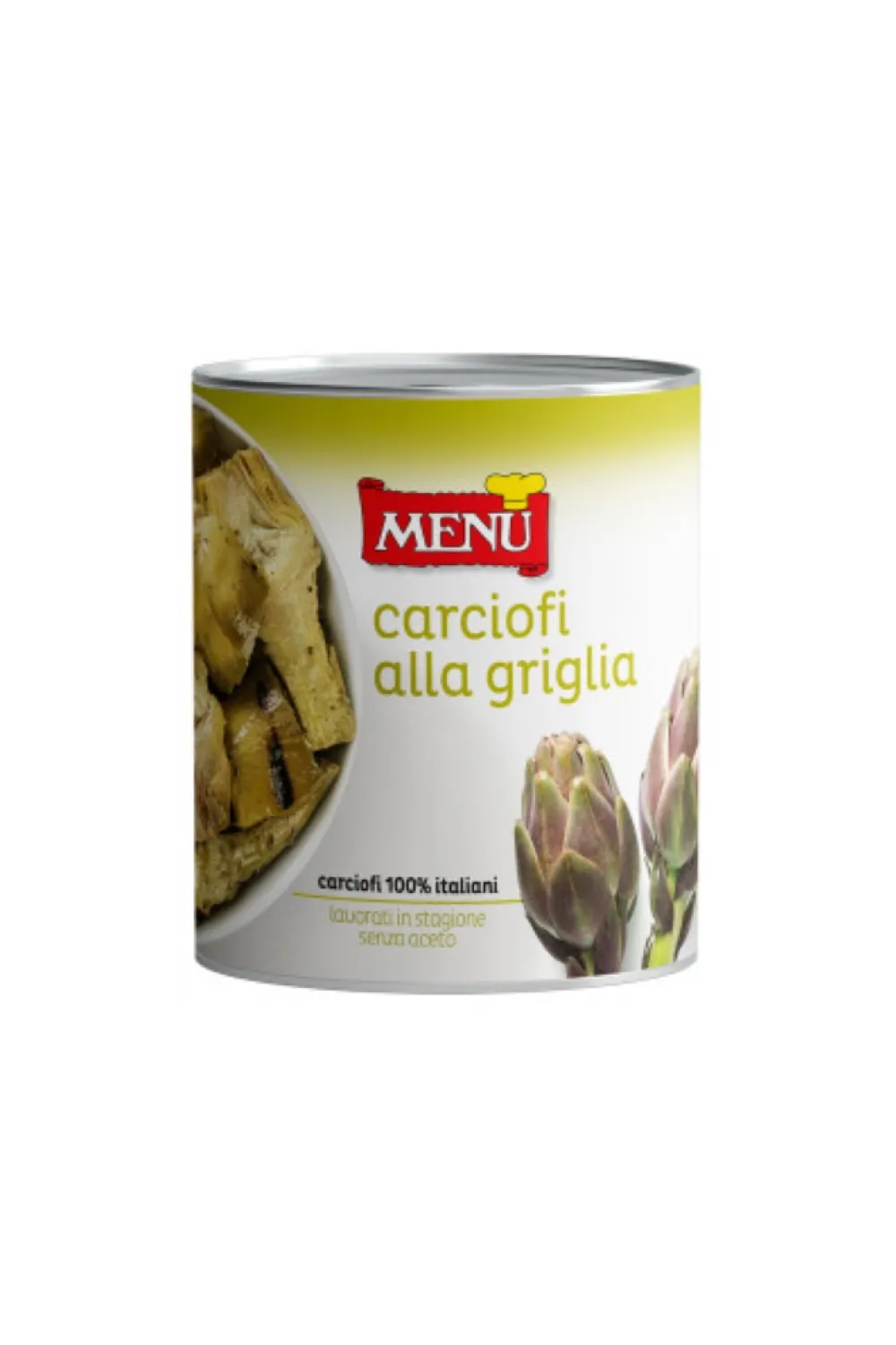 Artischocken gegrillt eingelegt in Olivenöl 780g Menu