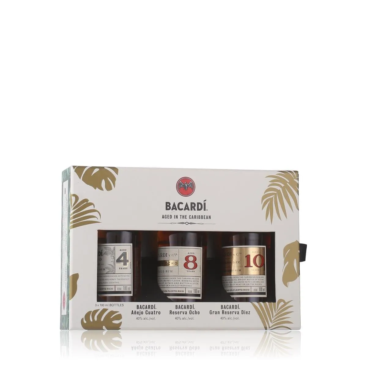 Bacardi Aged in the Caribbean Rum Tasting Set 40% Vol. 3x0,1l in Geschenkbox