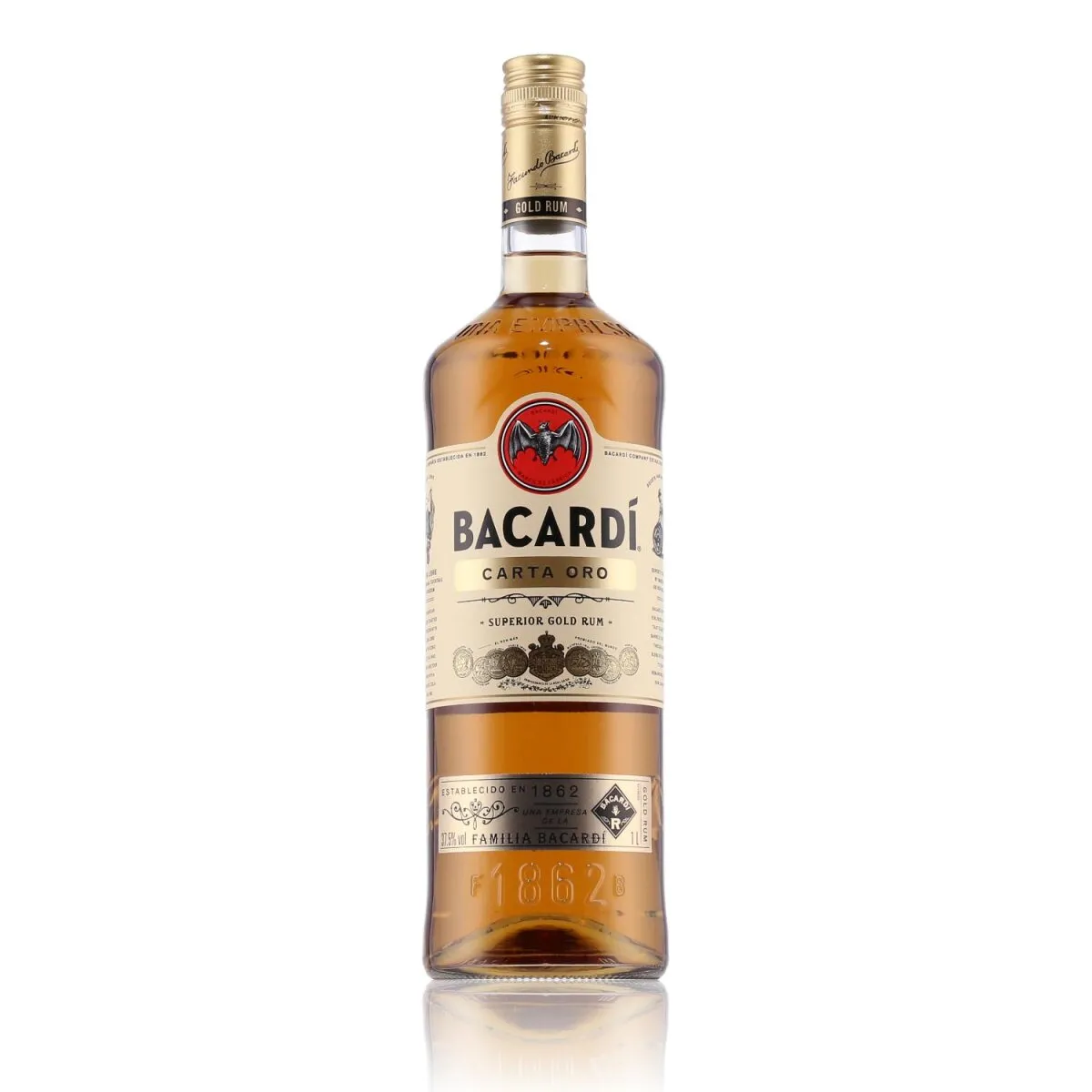 Bacardi Carta Oro Rum 37,5% Vol. 1l