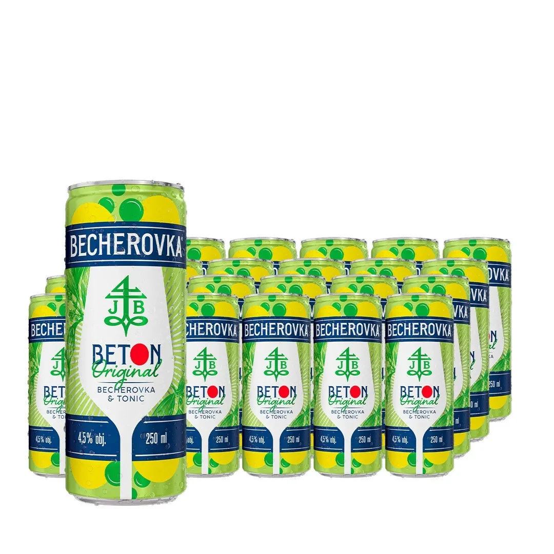 Becherovka Beton Original & Tonic 24x250ml