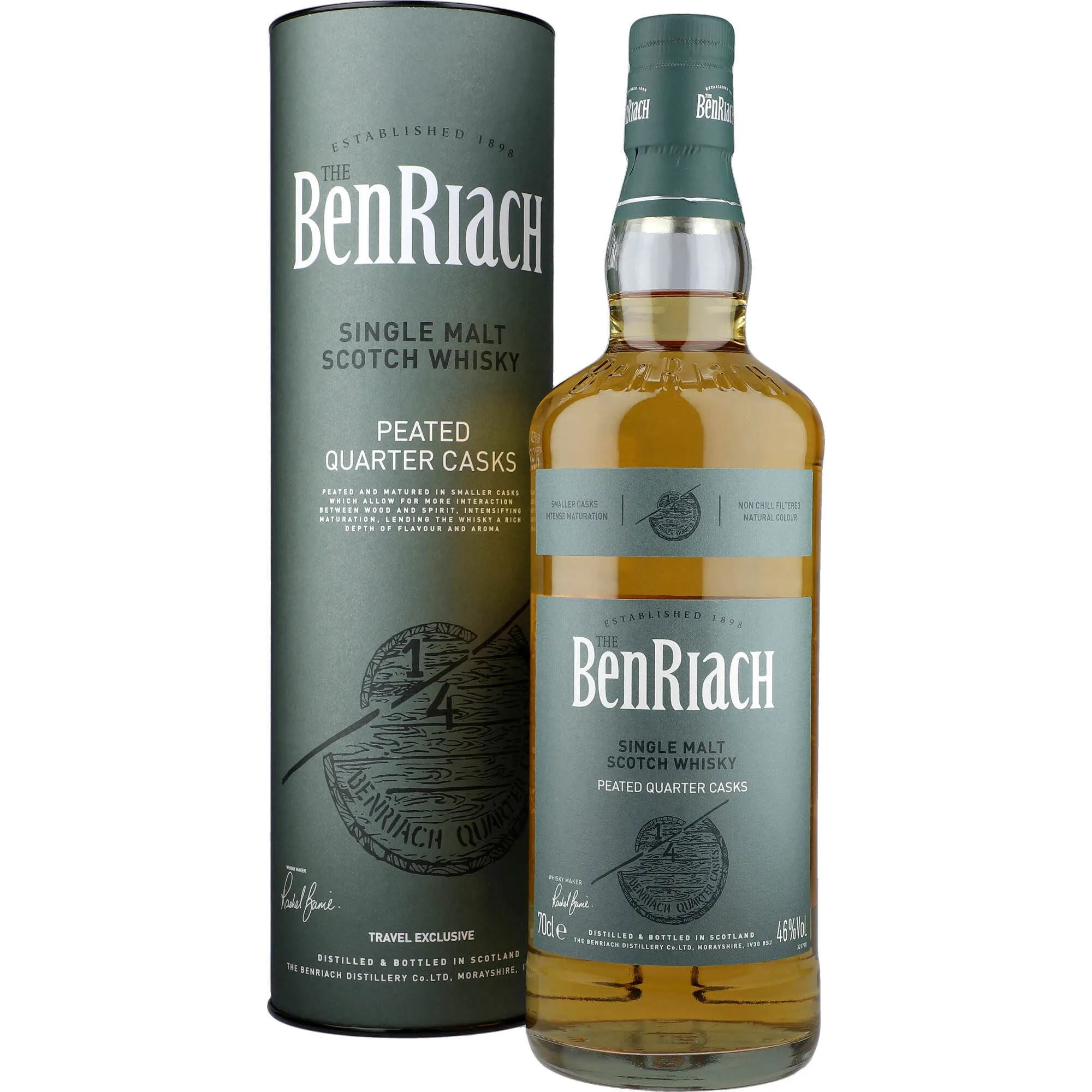 The Benriach Quarter Cask Peated 46 % 0,7L FL