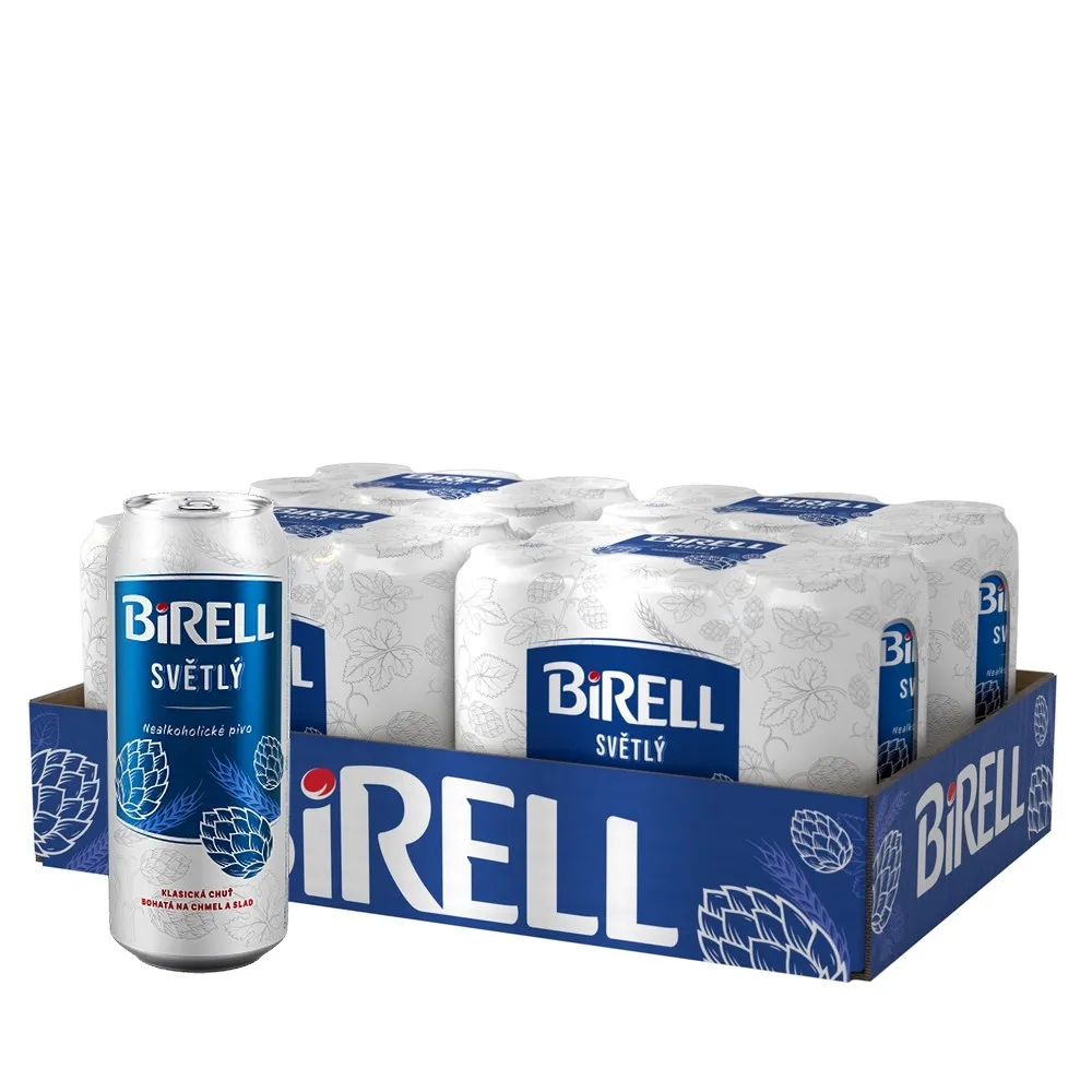 Birell Svetly alkoholfrei Palette 24 x 0,5l Dosenbier