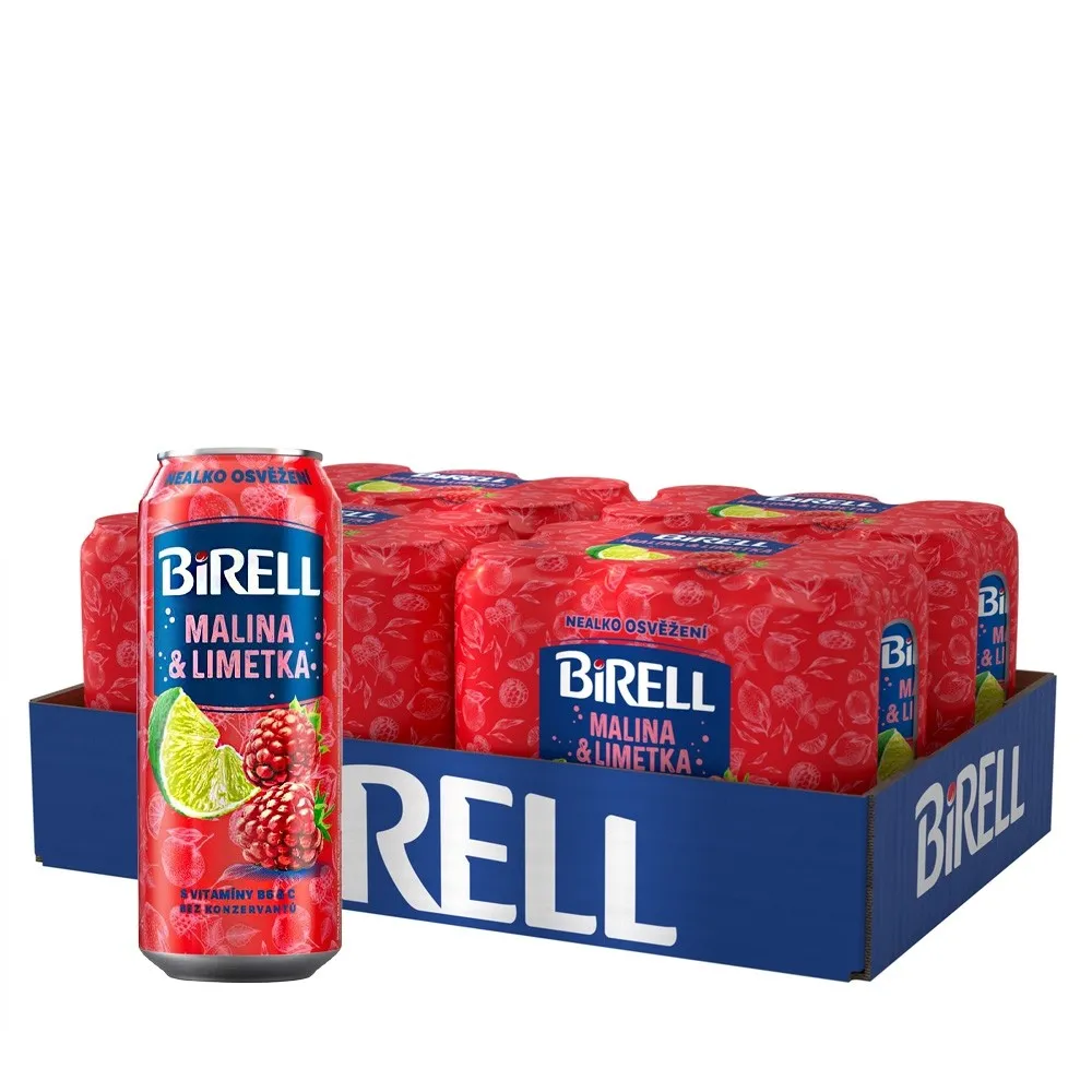 Birell Limetka & malina Palette 24 x 0,5l Dosenbier