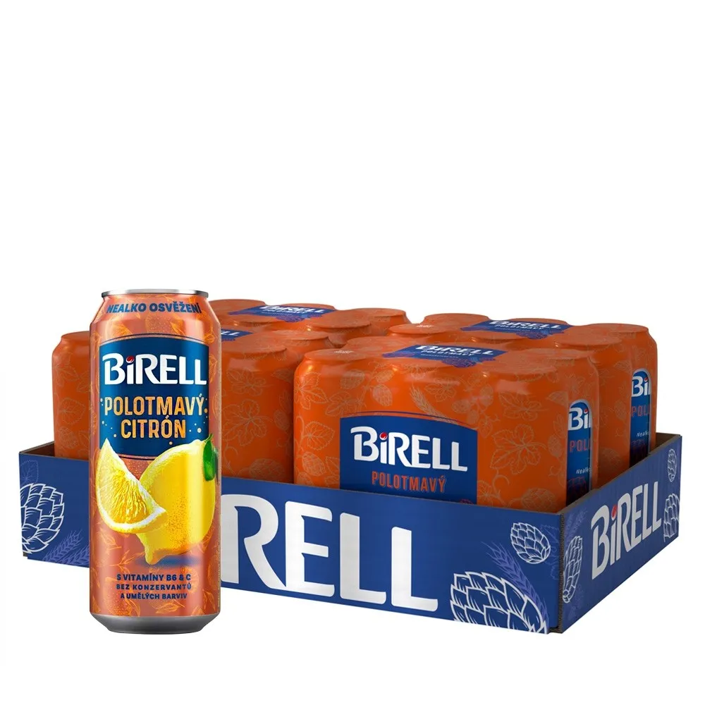 Birell Polotmavy Citron Palette 24 x 0,5l Dosenbier