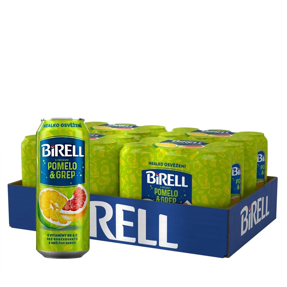 Birell Pomelo & Grapefruit alkoholfrei Palette 24 x 0,5l Dosenbier