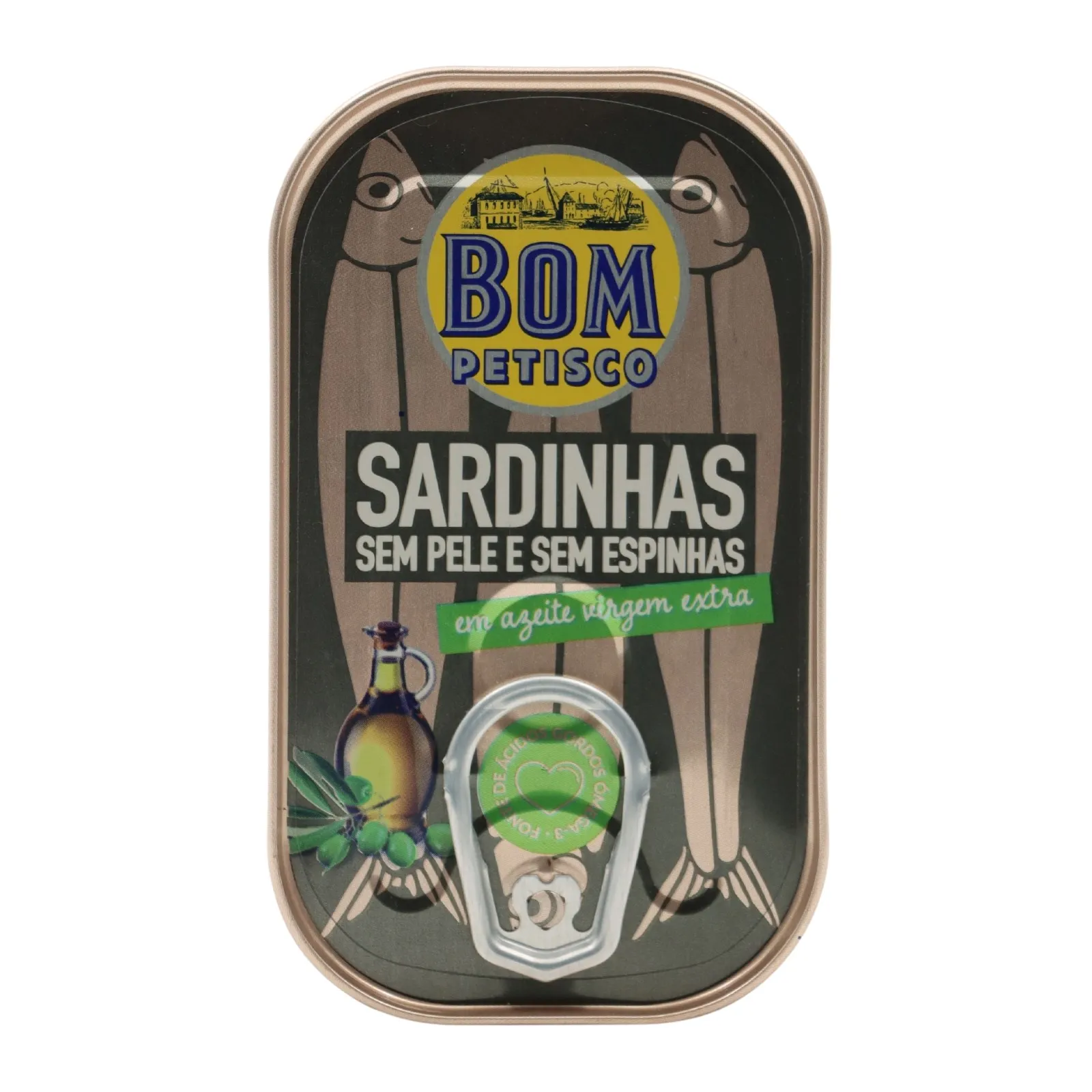Bom Petisco Hautlose und knochenlose Sardinen in nativem Olivenöl extra-120 g