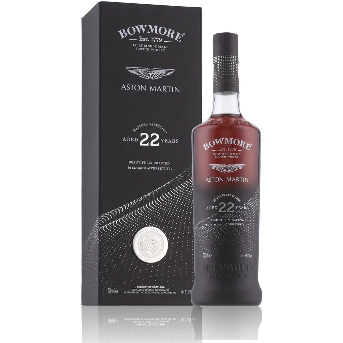 Bowmore 22 Years Aston Martin In the Spirit of Perpetuity 2022 51% Vol. 0,7l in Geschenkbox