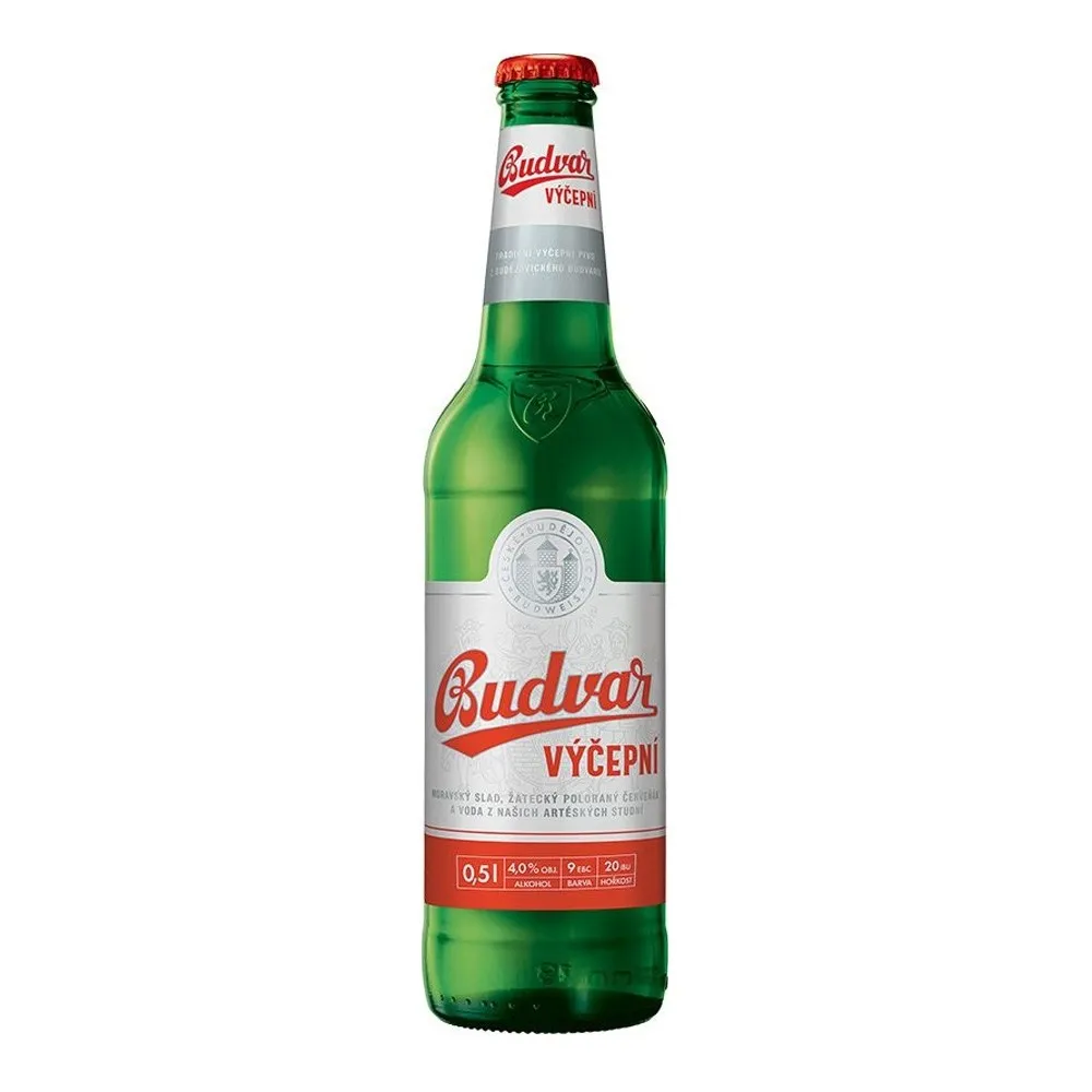 Budvar vycepni 20 x 0,5 Liter