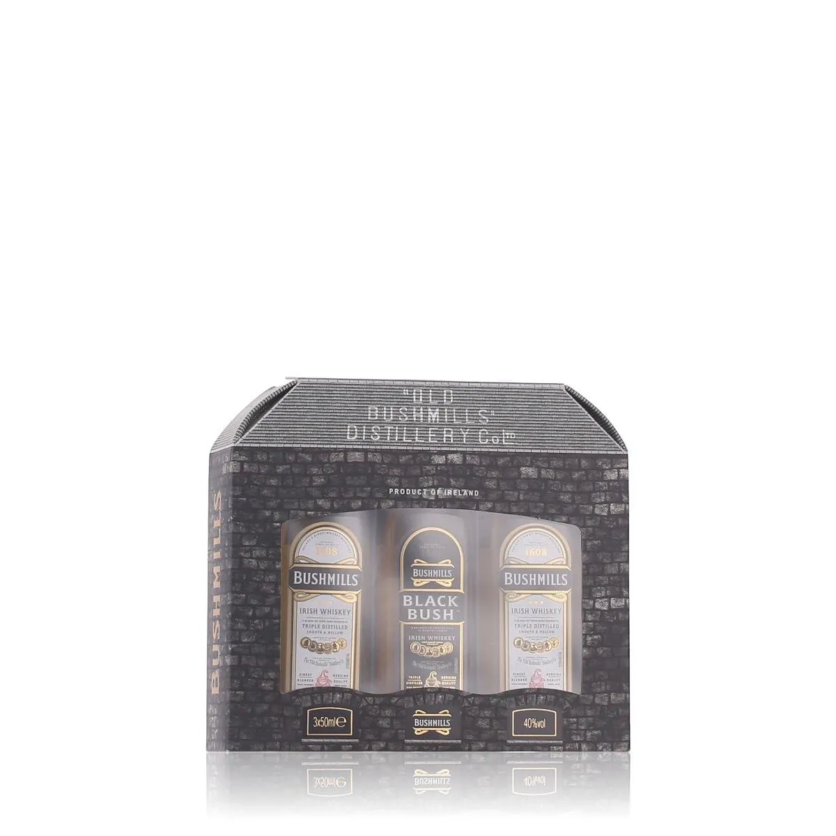 Bushmills Triple Distilled Irish Whiskey Tasting Set 40% Vol. 3x0,05l in Geschenkbox