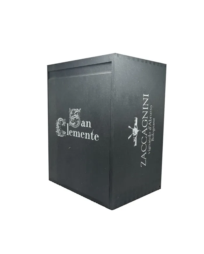 Cassa In Legno San Clemente da 6 Bottiglie Vuota - Zaccagnini