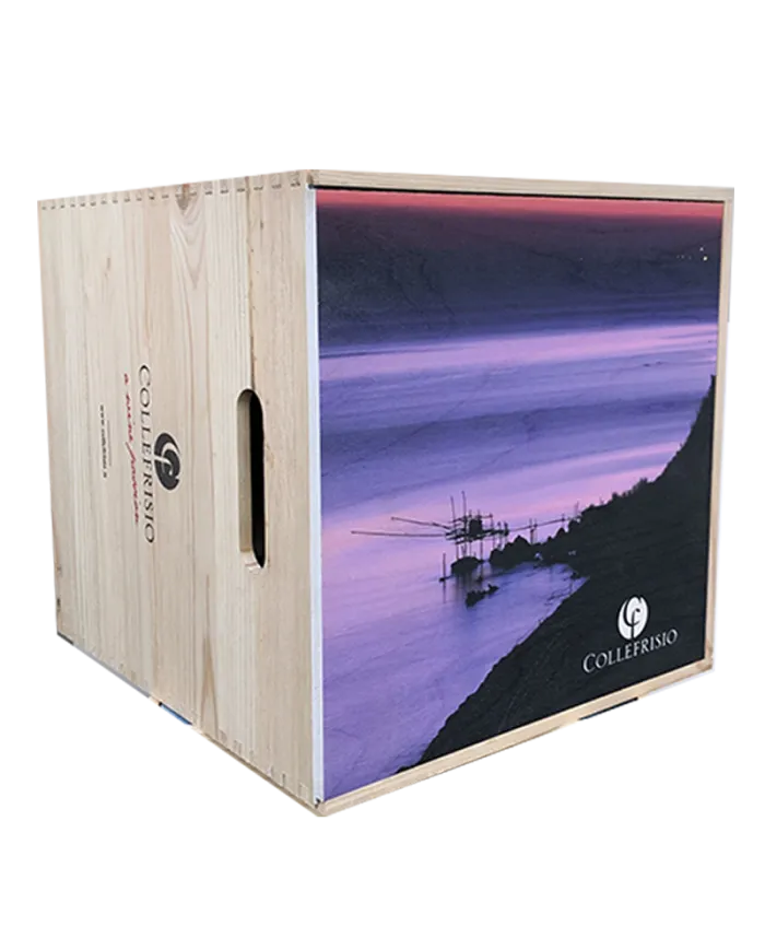 Cassa in legno da 9 bottiglie vuota ( 1 ) - Collefrisio