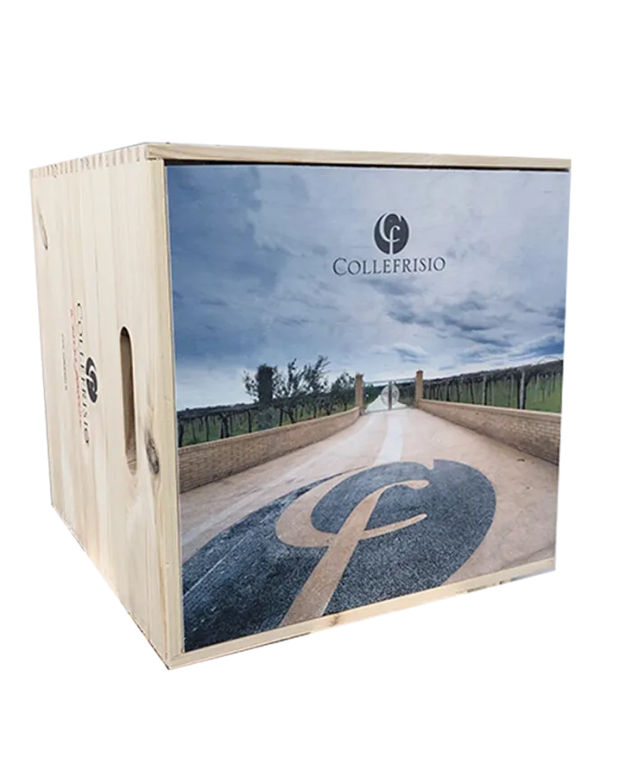 Cassa in legno da 9 bottiglie vuota ( 3 ) - Collefrisio